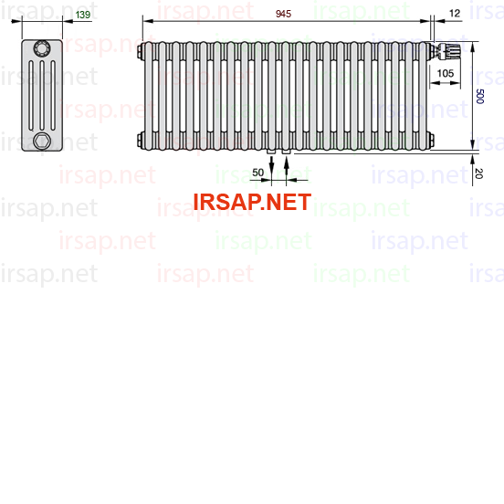Радиатор IRSAP Tesi 40500/21 T52 CL 01